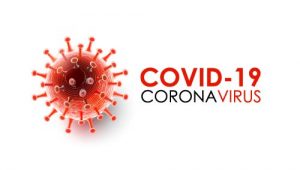 A red coronavirus