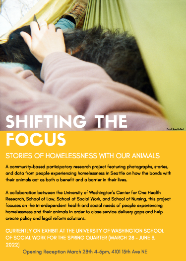 Posted for Shifting the Focus: Stories of Homelessness with our Animals exhibit