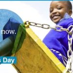 Child on Swing with 'act now' and 'World Hepatitis Day' text